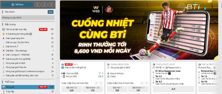 cá cược thể thao W88
